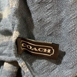 Coach Blue/Gray Wrap Luxurious Soft Accessory